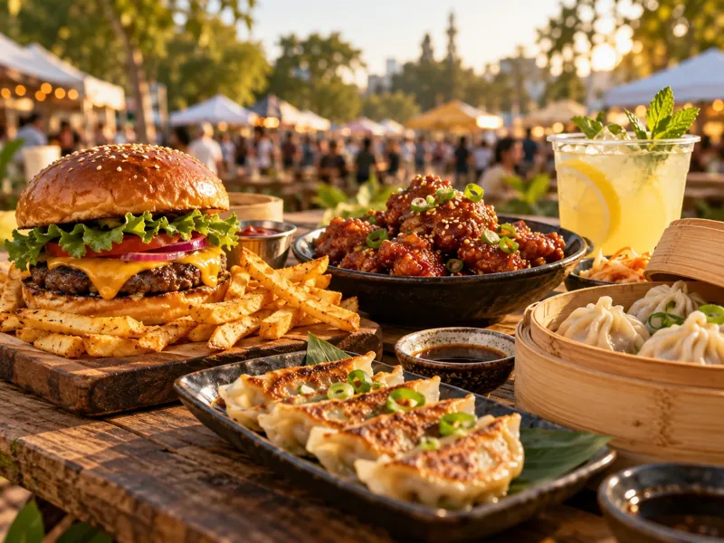 World Flavors — illustrative festival atmosphere